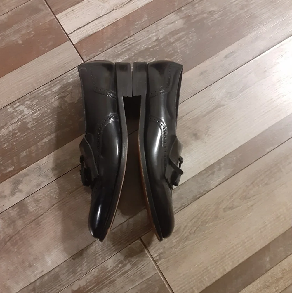 Florsheim Black Dark Academia Casual Dress Shoes Size 9.5